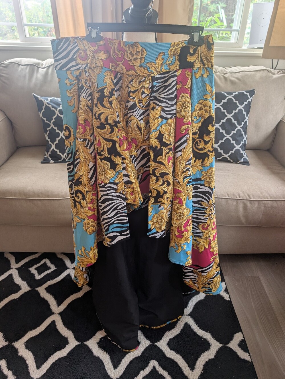 Stunning Maxi skirt With Attached Shorts